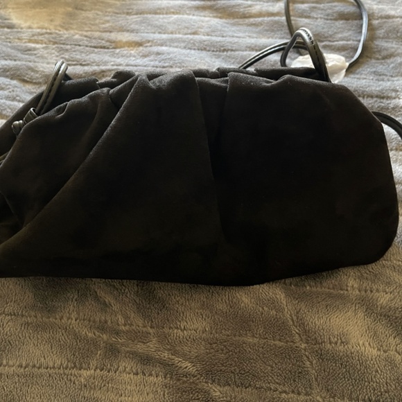 Banana Republic Vegan Suede Clutch/Shoulder Bag - Picture 1 of 9